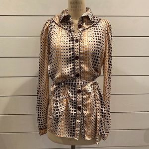 Lotus Tunic Blouse with Belt